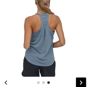 Women's Red Patagonia Capilene Cool Trail Tank